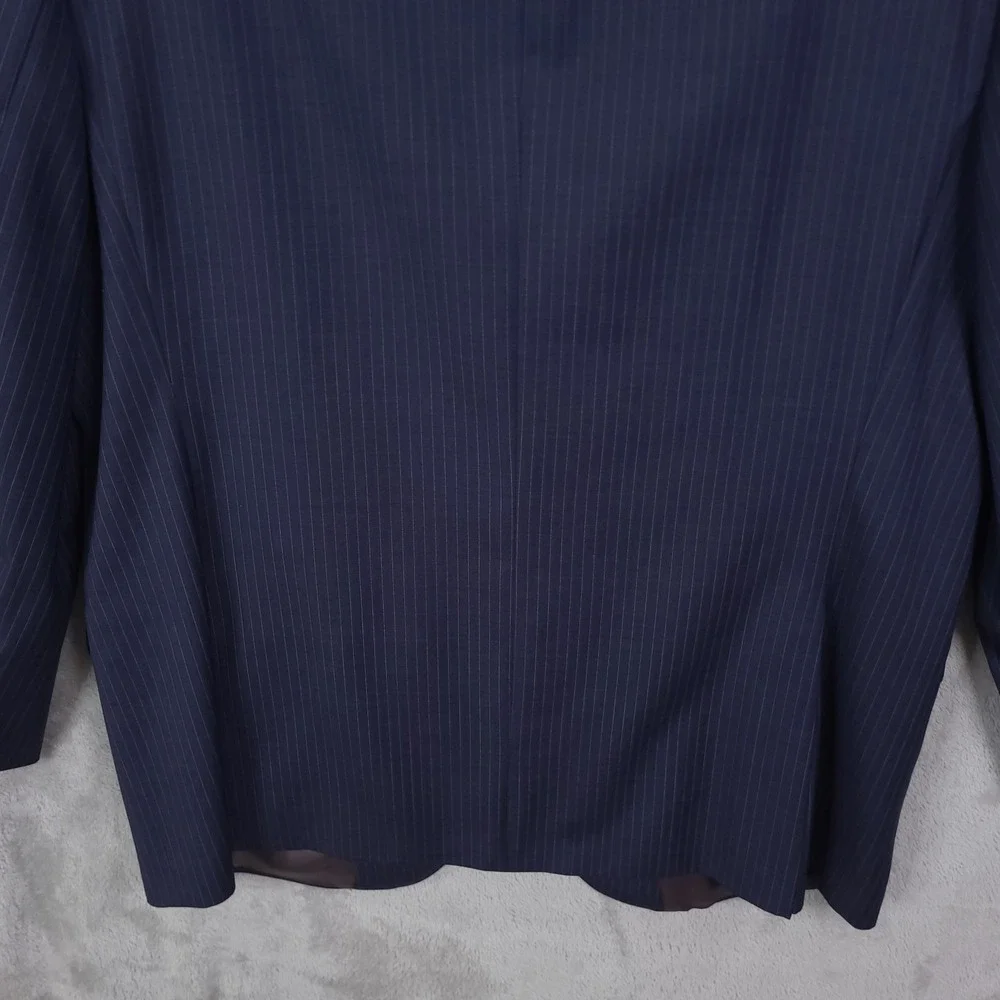 Cremieux loro piana blazer mens 44L- 50 Blue button front 100% wool Canada